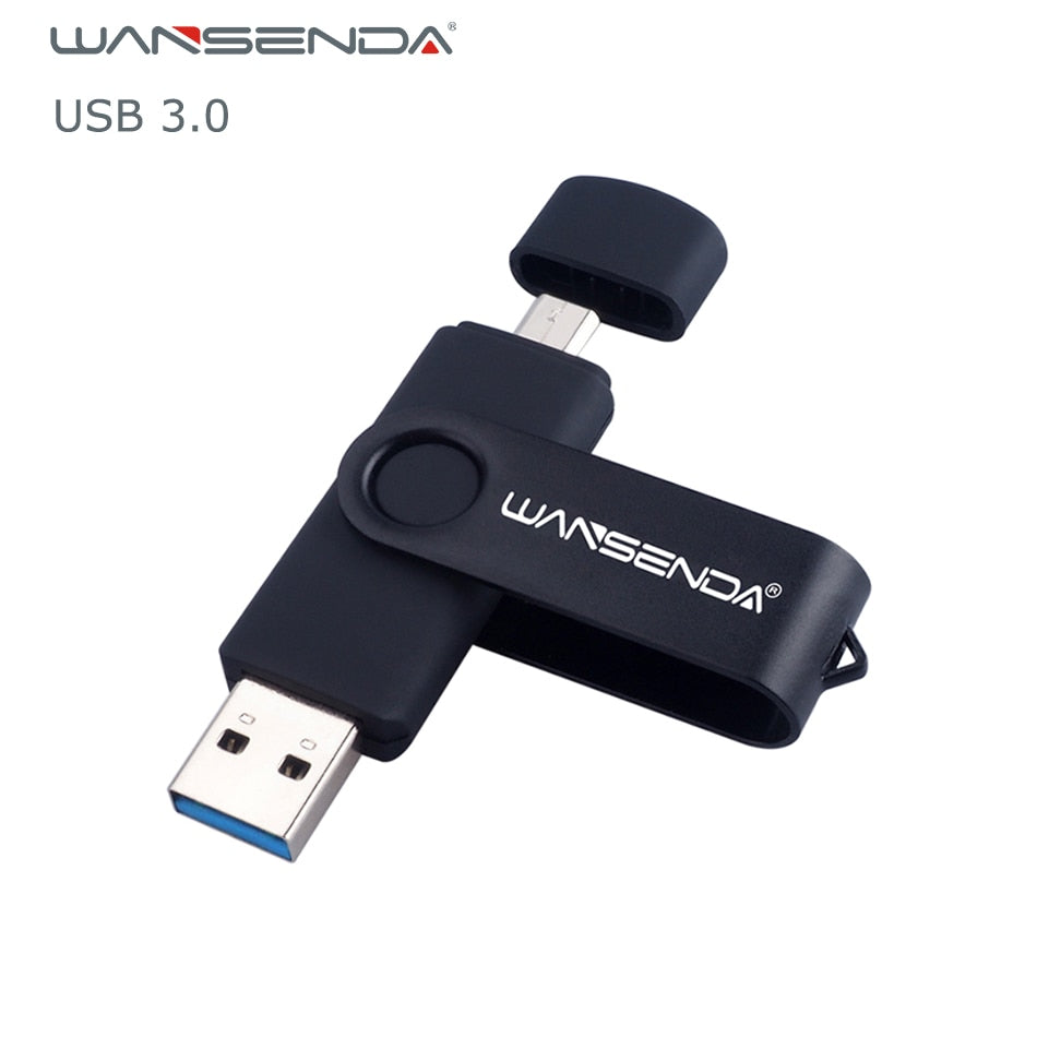 New Usb 3.0 Wansenda OTG USB flash drive for SmartPhone/Tablet/PC 8GB 16GB 32GB 64GB 128GB Pendrive High speed pen drive package - LioLane Electronic's