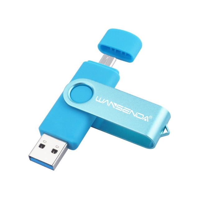 New Usb 3.0 Wansenda OTG USB flash drive for SmartPhone/Tablet/PC 8GB 16GB 32GB 64GB 128GB Pendrive High speed pen drive package - LioLane Electronic's
