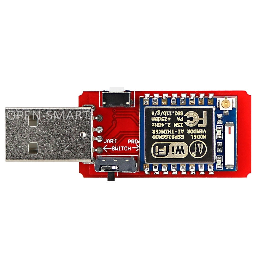 OPEN-SMART USB to ESP8266 ESP-07 Wi-Fi Module Built-in Antenna 2.4G Serial transceiver for ESP-07 Debugging Firmware Programming - LioLane Electronic's