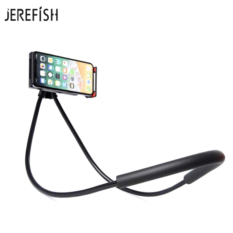 JEREFISH Flexible Mobile Phone Holder Hanging Neck Lazy Necklace Bracket Smartphone Holder Stand For iPhone Xiaomi Huawei - LioLane Electronic's