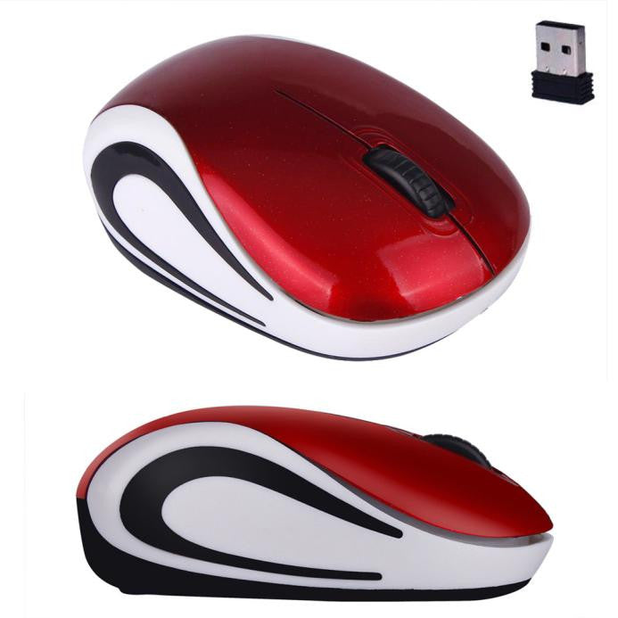 Cute Mini 2.4 GHz Wireless Optical Mouse Mice For PC Laptop Notebook - LioLane Electronic's