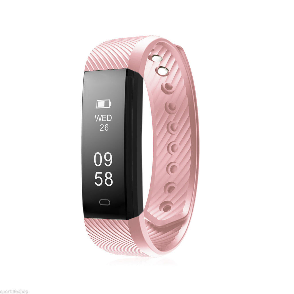 ID115HR Bluetooth Smart Bracelet the Fitness Tracker Heart Rate Monitor - LioLane Electronic's