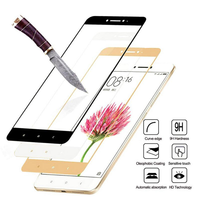 Full Cover Tempered Glass For Xiaomi Redmi 4X 5 Plus 4A 5A Redmi Note 5 Pro 4X Note 4 5A Prime Screen Protector Toughened Film - LioLane Electronic's