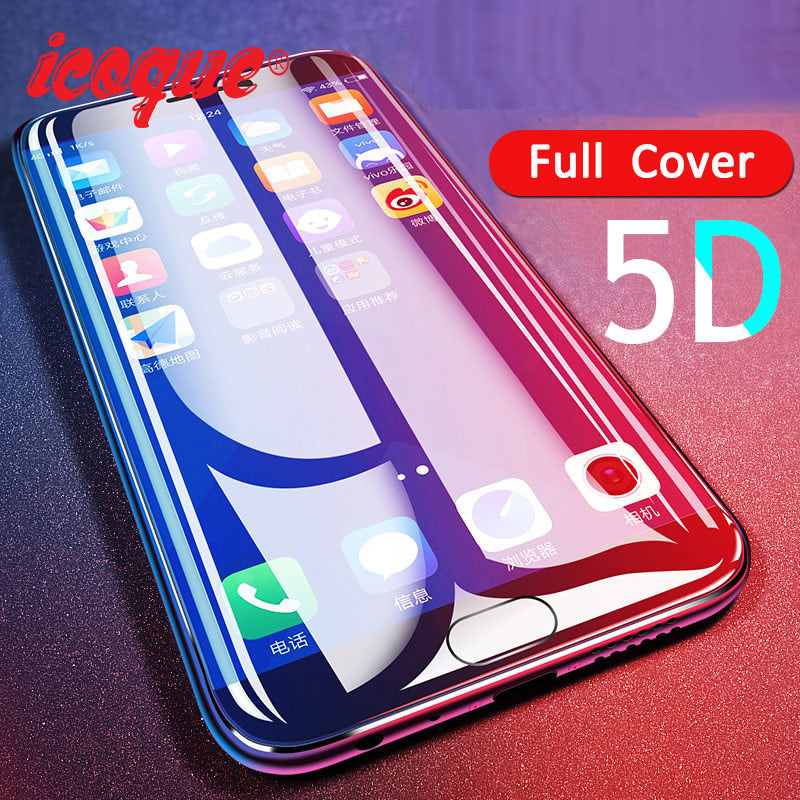 for 5D Xiaomi Redmi 5 plus Glass Full Cover 9H Film for Screen Protector Xiomi Xiaomi Redmi Note 4x 5a 5 Mi6 A1 Tempered Glass - LioLane Electronic's