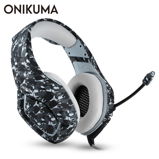 ONIKUMA K1 Casque Camouflage PS4 Headset with Mic Stereo Gaming Headphones for Cell Phone New Xbox One Laptop PC - LioLane Electronic's