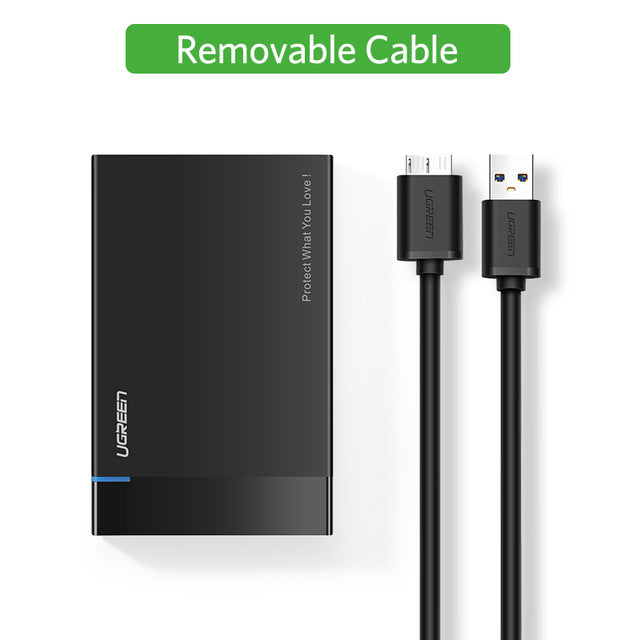 Ugreen HDD Case 2.5 inch SATA to USB 3.0 SSD Adapter for Samsung Seagate SSD 1TB 2TB Hard Disk Drive Box External HDD Enclosure - LioLane Electronic's