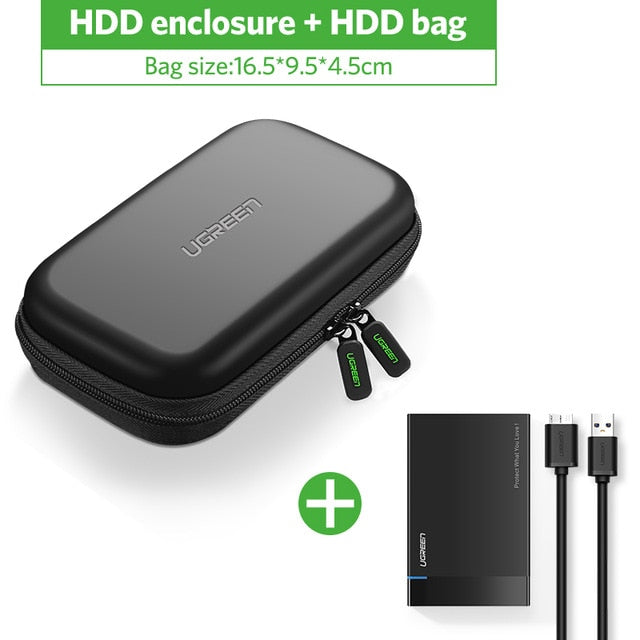 Ugreen HDD Case 2.5 inch SATA to USB 3.0 SSD Adapter for Samsung Seagate SSD 1TB 2TB Hard Disk Drive Box External HDD Enclosure - LioLane Electronic's