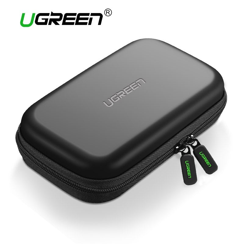 Ugreen Power Bank Case Hard Case Box for Samsung Seagate 2.5 Hard Drive Disk USB Cable External Storage Carrying SSD HDD Case - LioLane Electronic's