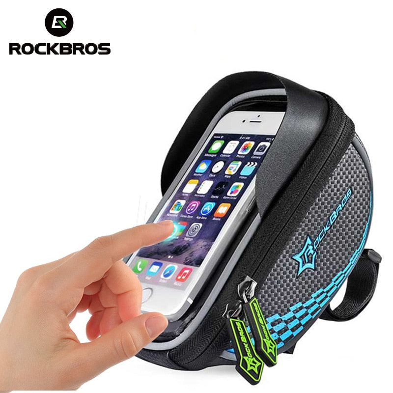 ROCKBROS Bike Frame Front Tube Bag Cycling Riding Bag Pannier Smartphone GPS Touch Screen Case Bike Bicycle Accessories 4 Colors - LioLane Electronic's