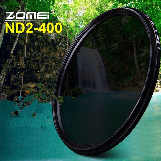 ZOMEi  Optical Glass Ultra Slim Fader ND2-400 Neutral Density Variable 49/52/55/58/62/67/72/77/82mm  ND2-ND400 Lens Filter - LioLane Electronic's