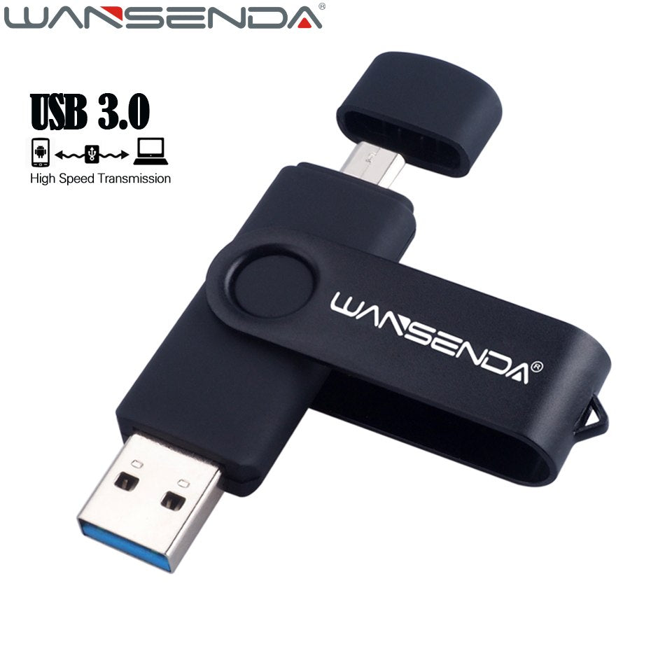 New USB 3.0 OTG Pen Drive High Speed Micro USB Stick 128GB 64GB External Storage Memory Stick 32GB 16GB USB Flash Drive Pendrive - LioLane Electronic's